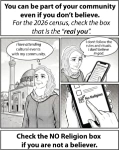 Atheist cultural muslim woman