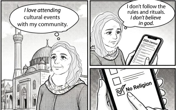 Atheist cultural muslim woman