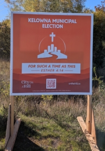 Kelowna Christian Election Sign