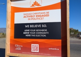 City on a Hill elections sign